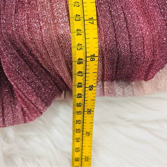 Pastourelle by Pippa & Julie Burgundy Velvet Dress with Shimmer Ruffles - Picture 8 of 11